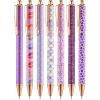 imageMr Pen Fancy Pens for Women Azure Elegance 7 Black Ink Ballpoint Pens with 10 Refills 10mm Cute Pens for Journaling Easter GiftElegant in Purple