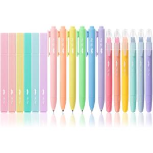 imageMr Pen Aesthetic Highlighters and Gel Pens 18 Pack Gel Highlighters for Bibles Pastel Color Highlighters Assorted Color Gel Pens Highlighter Pens Pastel Color Bible Highlighter No Bleed