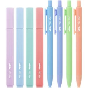 imageMr Pen Aesthetic Highlighters and Gel Pens 8 Pack Assorted Color Highlighters Assorted Color Gel Pens Highlighter Pens Cute Highlighters Gel PensSpring