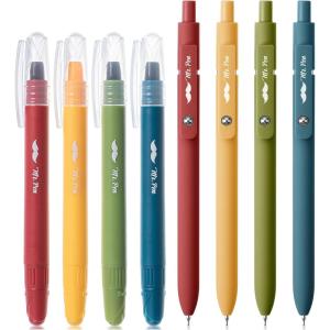 imageMr Pen Bible Highlighters and Pens 8 Pack Vibrant Gel Highlighters Bible Highlighter No Bleed Through Bible Highlighters No Bleed Bible Journaling Kit Black Gel Pens and Highlighters