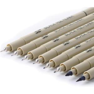 imageMr Pen Drawing Pens for Artists 8 Pack Black Multiliner Artist pens Micro Pens for Drawing Ink Pens for Drawing Sketch Pens Micro Pen Fineliner Pens Bible Journaling Pens8 Tip Sizes02 to 1 mm and Brush