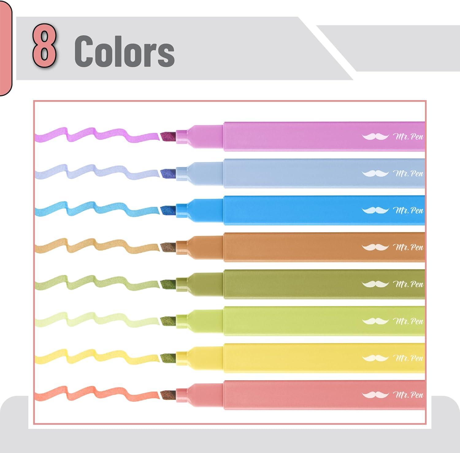 imageMr Pen Aesthetic Highlighters 12pcs Chisel Tip Vibrant Colors Fluorescent Highlighters Assorted Colors Bible Highlighters and Pens No Bleed Cute Highlighters No Bleed Highlighters for BibleAutumn Colors