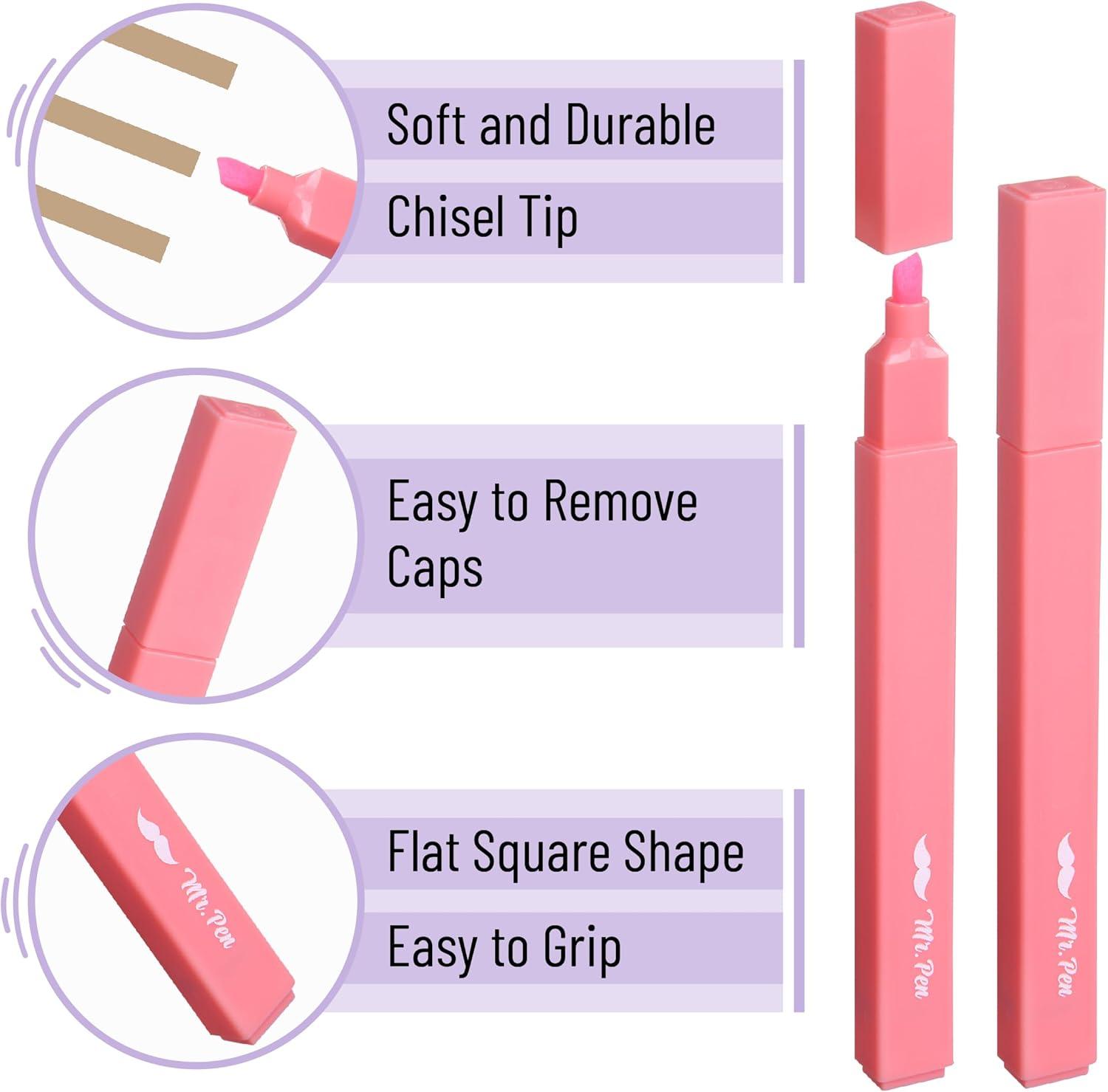 imageMr Pen Aesthetic Highlighters 12pcs Chisel Tip Vibrant Colors Fluorescent Highlighters Assorted Colors Bible Highlighters and Pens No Bleed Cute Highlighters No Bleed Highlighters for BibleSummer Morning