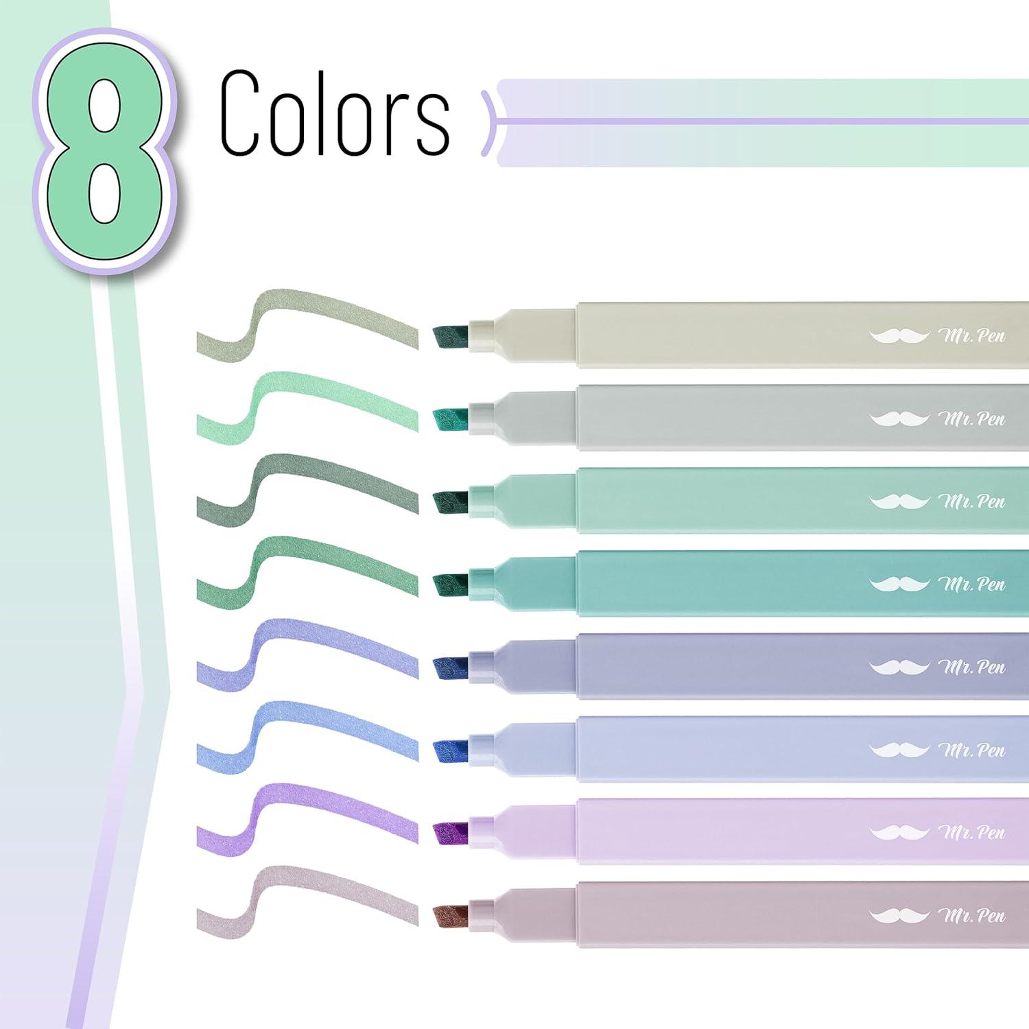 imageMr Pen Aesthetic Highlighters 12pcs Chisel Tip Vibrant Colors Fluorescent Highlighters Assorted Colors Bible Highlighters and Pens No Bleed Cute Highlighters No Bleed Highlighters for BiblePastel Colors 3
