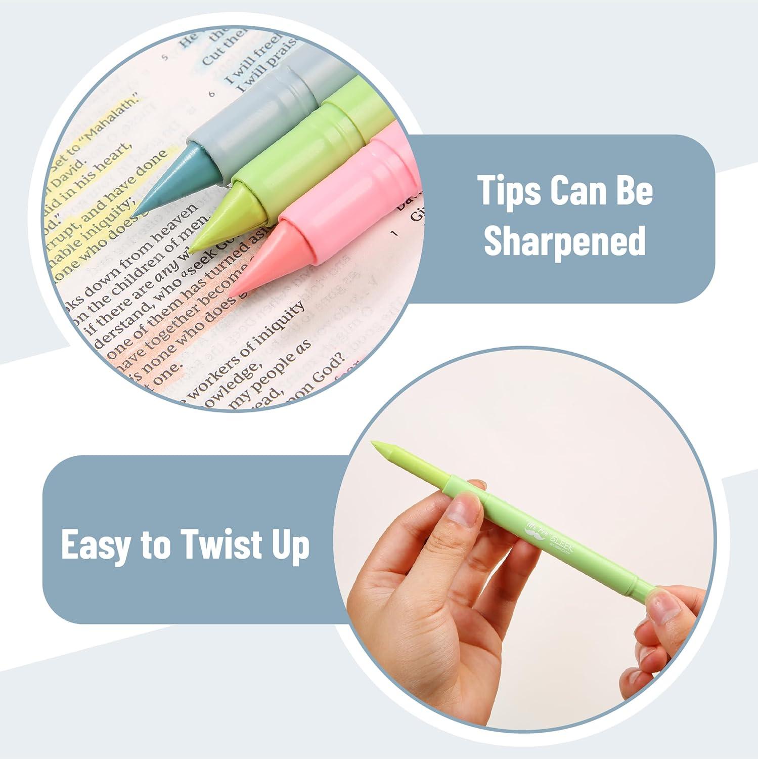 imageMr Pen Gel Highlighters 8 Pack Morandi Colors No Bleed Bible MarkersCandy Colors