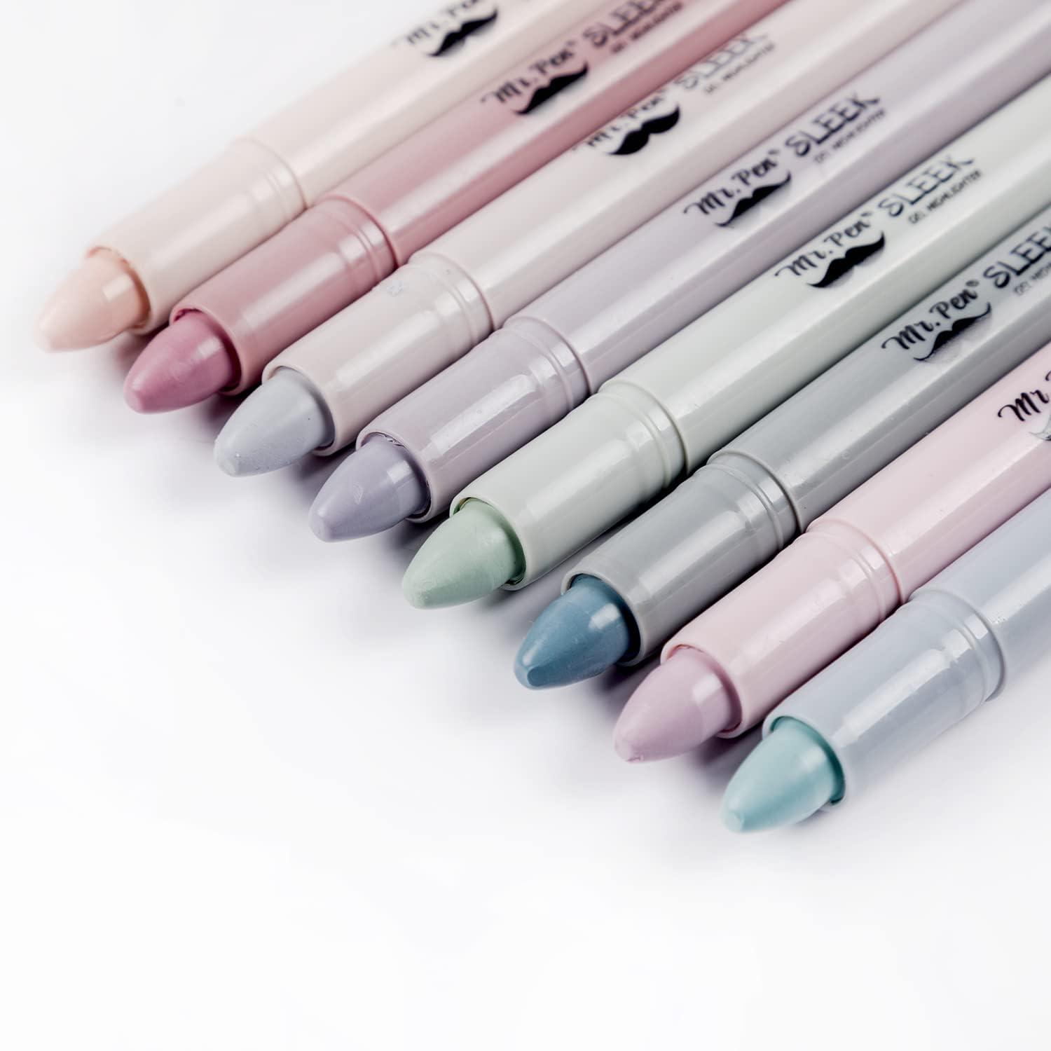 imageMr Pen Gel Highlighters 8 Pack Morandi Colors No Bleed Bible MarkersDusty Colors