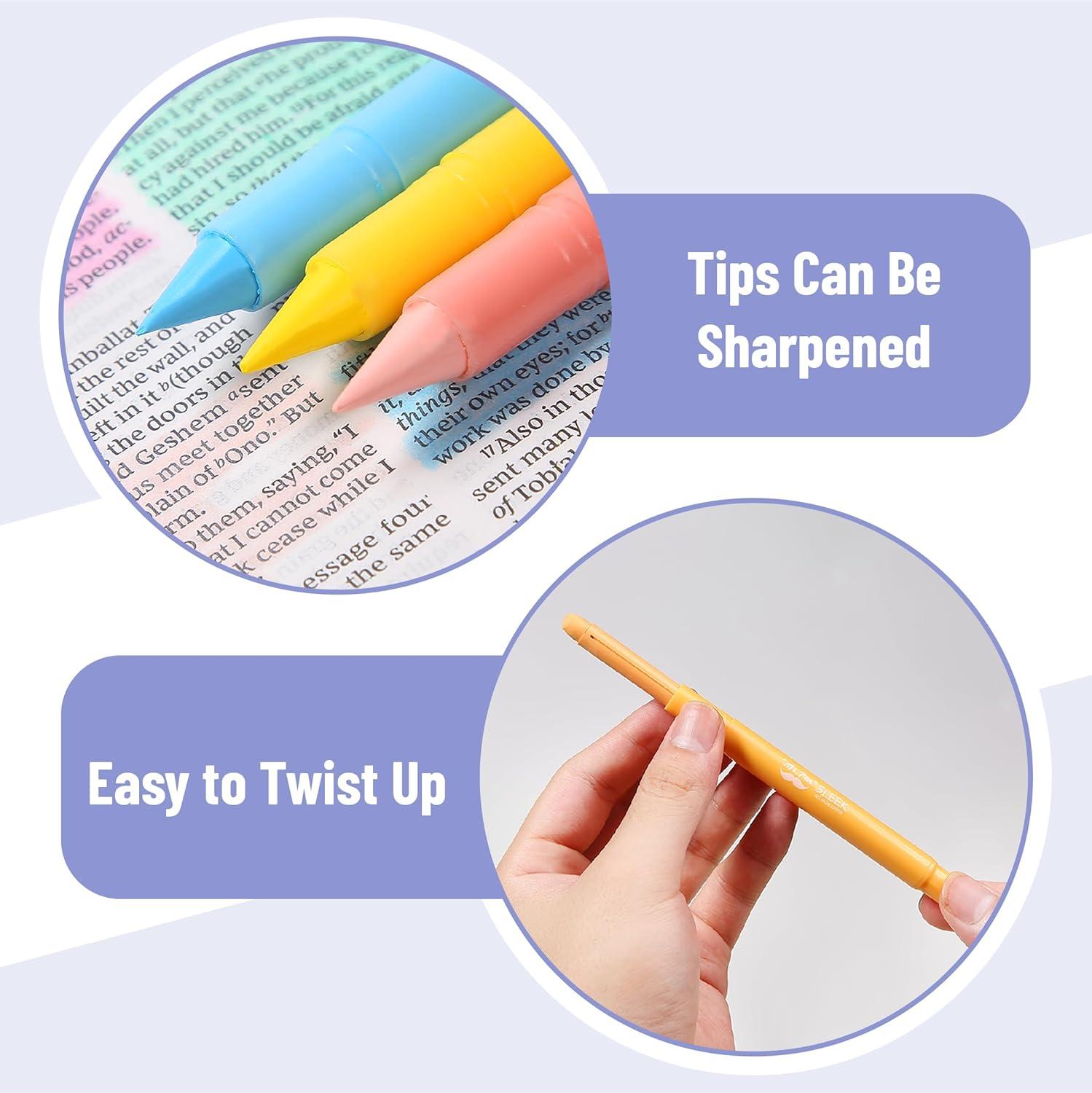 imageMr Pen Gel Highlighters 8 Pack Morandi Colors No Bleed Bible MarkersFriendly Colors