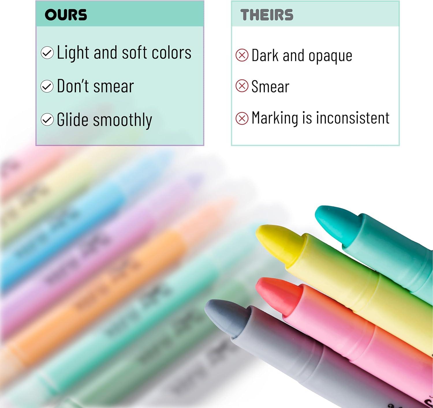 imageMr Pen Gel Highlighters 8 Pack Morandi Colors No Bleed Bible MarkersPastel Colors 1