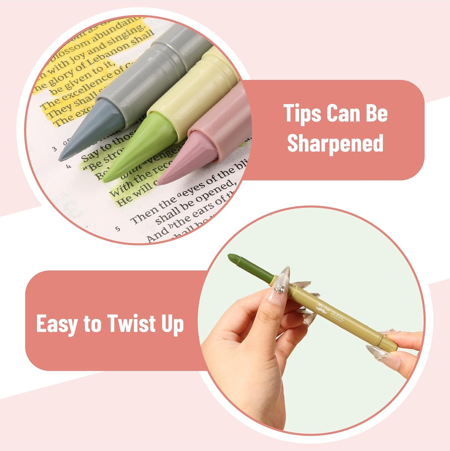 imageMr Pen Gel Highlighters 8 Pack Morandi Colors No Bleed Bible MarkersSoft  Muted Colors