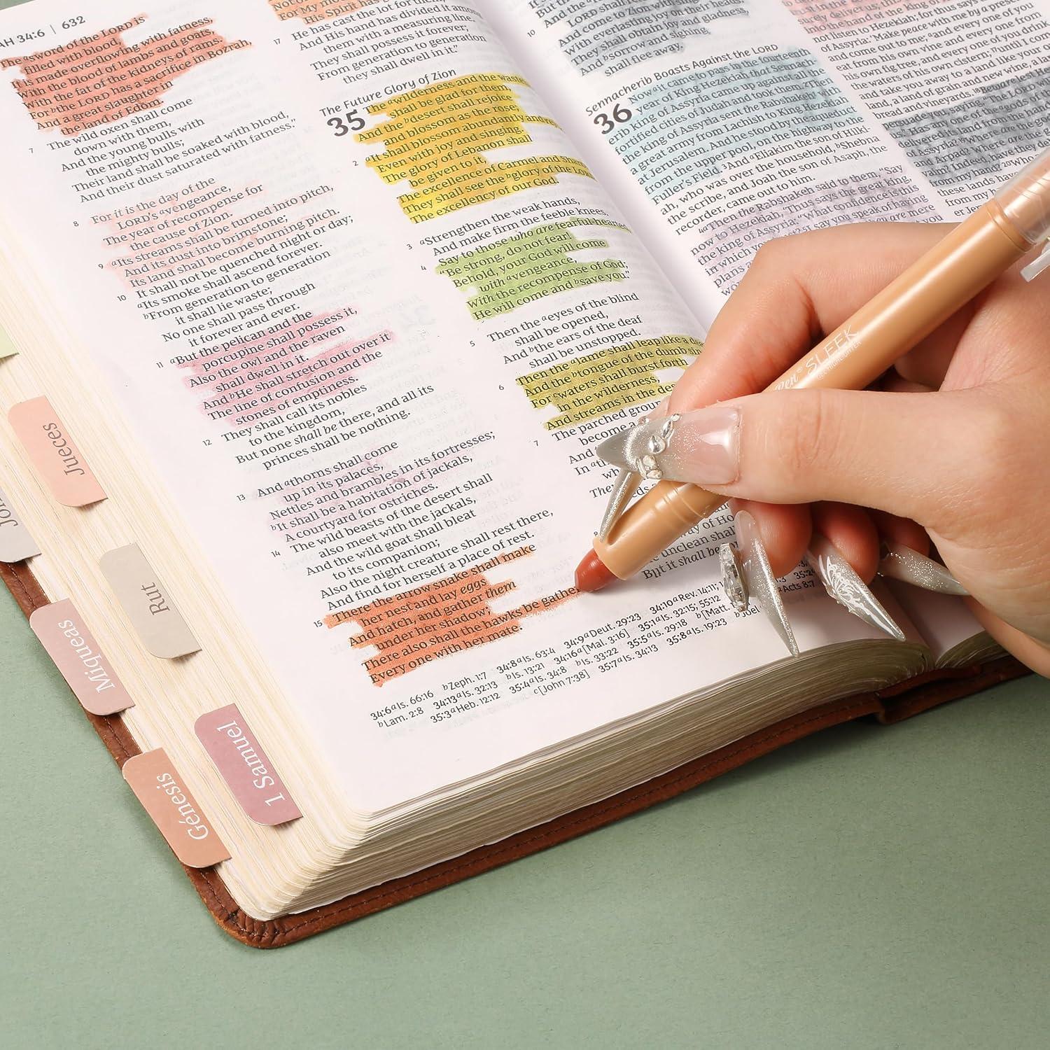 imageMr Pen Gel Highlighters 8 Pack Morandi Colors No Bleed Bible MarkersSoft  Muted Colors