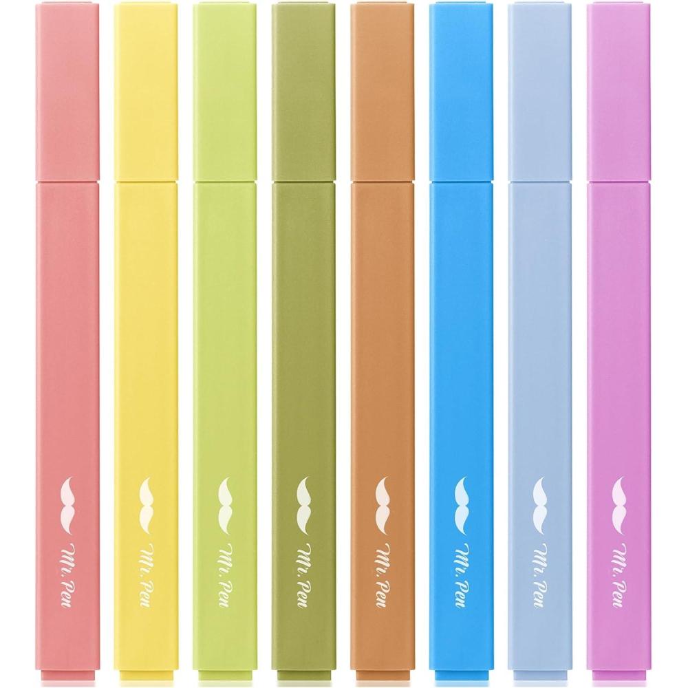 imageMr Pen Aesthetic Highlighters 12pcs Chisel Tip Vibrant Colors Fluorescent Highlighters Assorted Colors Bible Highlighters and Pens No Bleed Cute Highlighters No Bleed Highlighters for BibleAutumn Colors