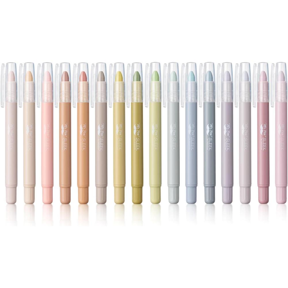 imageMr Pen Gel Highlighters 8 Pack Morandi Colors No Bleed Bible MarkersSoft  Muted Colors