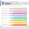 imageMr Pen Aesthetic Highlighters 12pcs Chisel Tip Vibrant Colors Fluorescent Highlighters Assorted Colors Bible Highlighters and Pens No Bleed Cute Highlighters No Bleed Highlighters for BibleRetro Colors