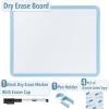 imageMr Pen Dry Erase Board 14 x 11 with a Black Dry Erase Marker Small Mini White Board for Kids StudentsBlue
