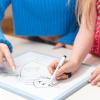 imageMr Pen Dry Erase Board 14 x 11 with a Black Dry Erase Marker Small Mini White Board for Kids StudentsBlue