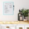 imageMr Pen Dry Erase Board 14 x 11 with a Black Dry Erase Marker Small Mini White Board for Kids StudentsMint Green