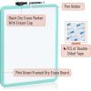 imageMr Pen Dry Erase Board 14 x 11 with a Black Dry Erase Marker Small Mini White Board for Kids StudentsMint Green