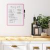 imageMr Pen Dry Erase Board 14 x 11 with a Black Dry Erase Marker Small Mini White Board for Kids StudentsPink