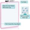 imageMr Pen Dry Erase Board 14 x 11 with a Black Dry Erase Marker Small Mini White Board for Kids StudentsPink