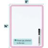 imageMr Pen Dry Erase Board 14 x 11 with a Black Dry Erase Marker Small Mini White Board for Kids StudentsPink