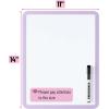 imageMr Pen Dry Erase Board 14 x 11 with a Black Dry Erase Marker Small Mini White Board for Kids StudentsPurple