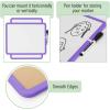 imageMr Pen Dry Erase Board 14 x 11 with a Black Dry Erase Marker Small Mini White Board for Kids StudentsPurple 2