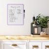 imageMr Pen Dry Erase Board 14 x 11 with a Black Dry Erase Marker Small Mini White Board for Kids StudentsPurple