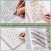 imageMr Pen Gel Highlighters 8 Pack Morandi Colors No Bleed Bible MarkersDusty Colors