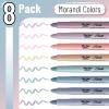 imageMr Pen Gel Highlighters 8 Pack Morandi Colors No Bleed Bible MarkersMorandi Colors 2