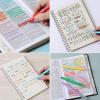 imageMr Pen Gel Highlighters 8 Pack Morandi Colors No Bleed Bible MarkersVibrant Colors