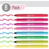 imageMr Pen Gel Highlighters 8 Pack Morandi Colors No Bleed Bible MarkersVibrant Colors 2