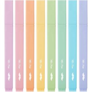 imageMr Pen Aesthetic Highlighters 12pcs Chisel Tip Vibrant Colors Fluorescent Highlighters Assorted Colors Bible Highlighters and Pens No Bleed Cute Highlighters No Bleed Highlighters for BibleDreamy Colors
