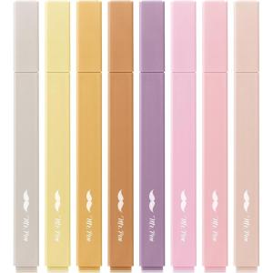 imageMr Pen Aesthetic Highlighters 12pcs Chisel Tip Vibrant Colors Fluorescent Highlighters Assorted Colors Bible Highlighters and Pens No Bleed Cute Highlighters No Bleed Highlighters for BibleVintage Brown
