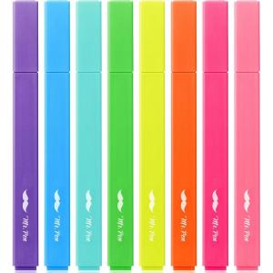 imageMr Pen Aesthetic Highlighters 12pcs Chisel Tip Vibrant Colors Fluorescent Highlighters Assorted Colors Bible Highlighters and Pens No Bleed Cute Highlighters No Bleed Highlighters for BibleVibrant Colors
