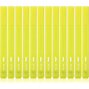 imageMr Pen Aesthetic Highlighters 12pcs Chisel Tip Vibrant Colors Fluorescent Highlighters Assorted Colors Bible Highlighters and Pens No Bleed Cute Highlighters No Bleed Highlighters for BibleYellow