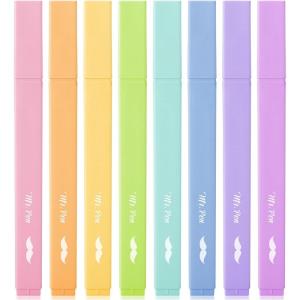 imageMr Pen Aesthetic Highlighters 12pcs Chisel Tip Vibrant Colors Fluorescent Highlighters Assorted Colors Bible Highlighters and Pens No Bleed Cute Highlighters No Bleed Highlighters for BiblePastel Candy Colors
