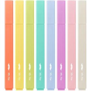 imageMr Pen Aesthetic Highlighters 12pcs Chisel Tip Vibrant Colors Fluorescent Highlighters Assorted Colors Bible Highlighters and Pens No Bleed Cute Highlighters No Bleed Highlighters for BibleRetro Colors