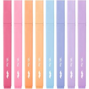 imageMr Pen Aesthetic Highlighters 12pcs Chisel Tip Vibrant Colors Fluorescent Highlighters Assorted Colors Bible Highlighters and Pens No Bleed Cute Highlighters No Bleed Highlighters for BiblePastel Colors