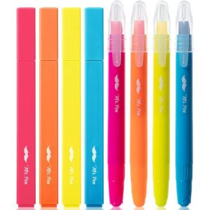imageMr Pen Aesthetic and Gel Highlighters 8 Pack Assorted Color Bible Highlighters No Bleed