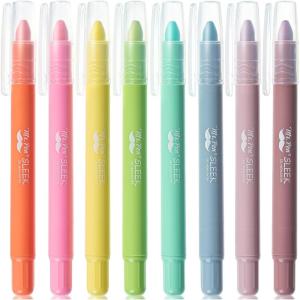 imageMr Pen Gel Highlighters 8 Pack Morandi Colors No Bleed Bible MarkersCandy Colors