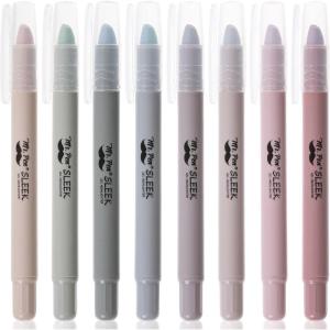 imageMr Pen Gel Highlighters 8 Pack Morandi Colors No Bleed Bible MarkersDusty Colors