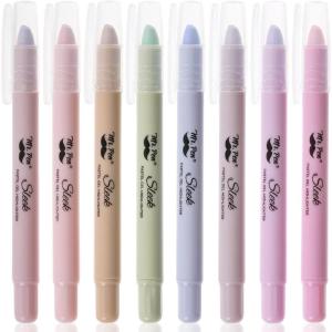 imageMr Pen Gel Highlighters 8 Pack Morandi Colors No Bleed Bible MarkersMorandi Colors 1