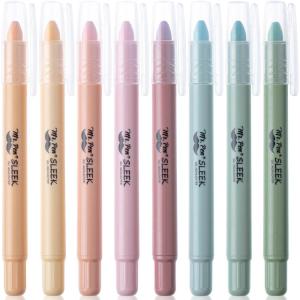 imageMr Pen Gel Highlighters 8 Pack Morandi Colors No Bleed Bible MarkersPastel Colors 2