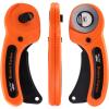 imageMr Pen 45mm Rotary Cutter with 1 Extra Blade Ergonomic Handle Rotary Cutter for Fabric Fabric Cutter Fabric Cutter Wheel Fabric Rotary Cutter Rotary Cutting Tool Rotary Fabric CutterOrange