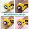 imageMr Pen 45mm Rotary Cutter with 1 Extra Blade Ergonomic Handle Rotary Cutter for Fabric Fabric Cutter Fabric Cutter Wheel Fabric Rotary Cutter Rotary Cutting Tool Rotary Fabric CutterYellow
