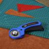 imageMr Pen 45mm Rotary Cutter with 1 Extra Blade Ergonomic Handle Rotary Cutter for Fabric Fabric Cutter Fabric Cutter Wheel Fabric Rotary Cutter Rotary Cutting Tool Rotary Fabric CutterBlue