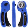 imageMr Pen 45mm Rotary Cutter with 1 Extra Blade Ergonomic Handle Rotary Cutter for Fabric Fabric Cutter Fabric Cutter Wheel Fabric Rotary Cutter Rotary Cutting Tool Rotary Fabric CutterBlue