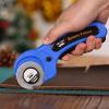 imageMr Pen 45mm Rotary Cutter with 1 Extra Blade Ergonomic Handle Rotary Cutter for Fabric Fabric Cutter Fabric Cutter Wheel Fabric Rotary Cutter Rotary Cutting Tool Rotary Fabric CutterBlue