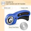 imageMr Pen 45mm Rotary Cutter with 1 Extra Blade Ergonomic Handle Rotary Cutter for Fabric Fabric Cutter Fabric Cutter Wheel Fabric Rotary Cutter Rotary Cutting Tool Rotary Fabric CutterBlue