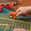 imageMr Pen 45mm Rotary Cutter with 1 Extra Blade Ergonomic Handle Rotary Cutter for Fabric Fabric Cutter Fabric Cutter Wheel Fabric Rotary Cutter Rotary Cutting Tool Rotary Fabric CutterOrange